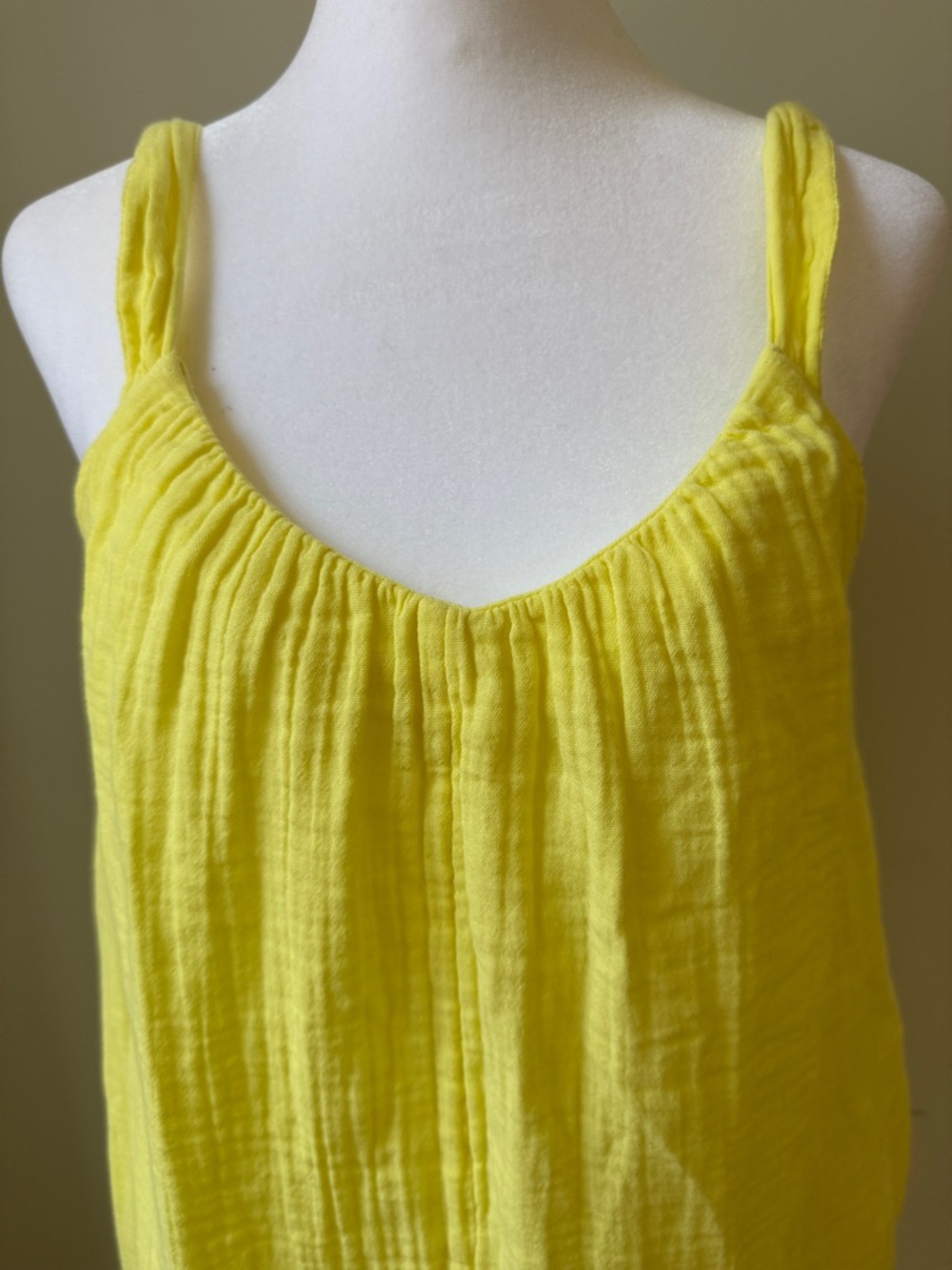 Old Navy Beach Dress Women’s Yellow Lightweight Size Small Back Tie - Picture 4 of 9